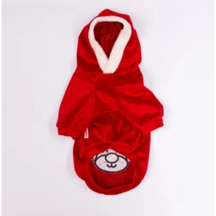 Pawstar Rudolph SoftHood Kapşonlu Peluş Küçük Irk Köpek Sweatshirt