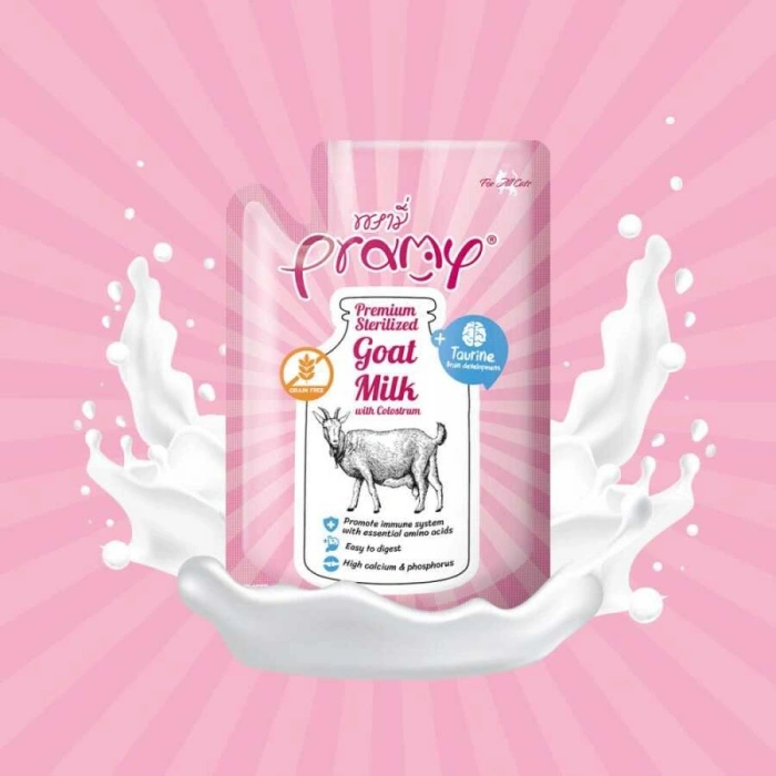 Pramy Yavru Kediler İçin Kolostrum ve Taurinli Keçi Sütü 60 Gr
