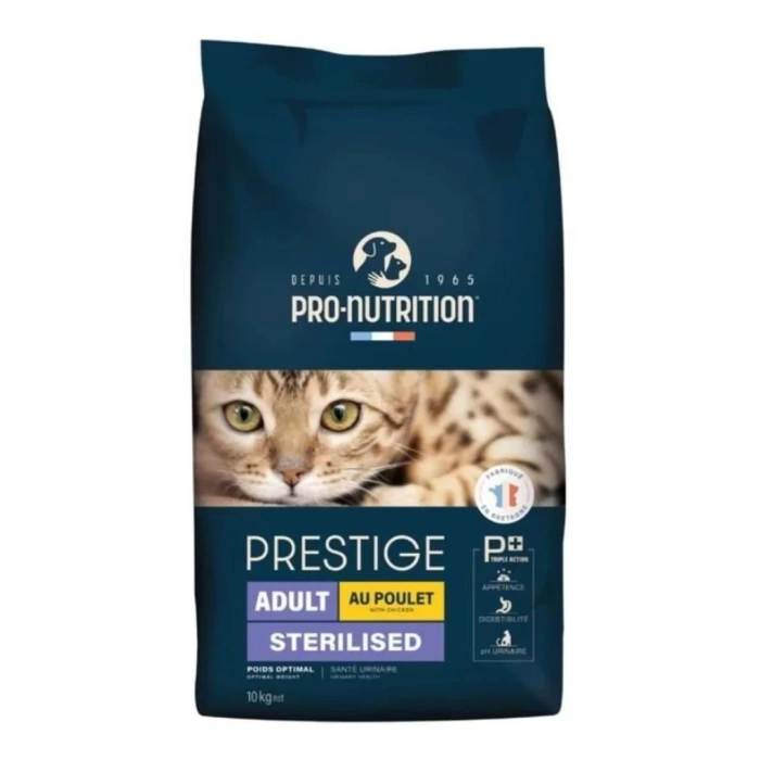 Pro Nutrition Prestige Adult Sterilised Tavuklu Kısırlaştırılmış Yetişkin Kedi Mama 10 Kg