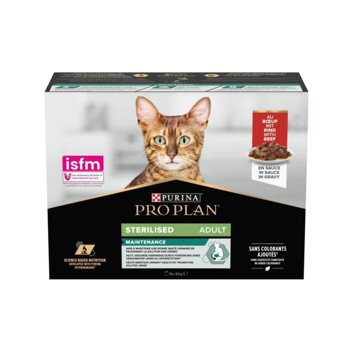 Pro Plan Pouch Gravy Sterilised Sos İçinde Kuzu Etli Kedi Yaş Maması 85 Gr x 10 Adet