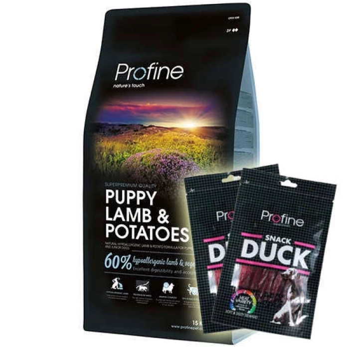 Profine Puppy Lamb Hipo-Alerjenik Yavru Köpek Maması 15 Kg + 2 Adet Profine Ödül Maması Hediyeli