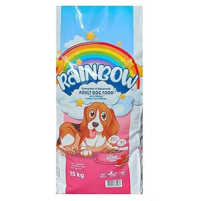 Rainbow Lamb Kuzu Etli Yetişkin Köpek Maması 15 Kg