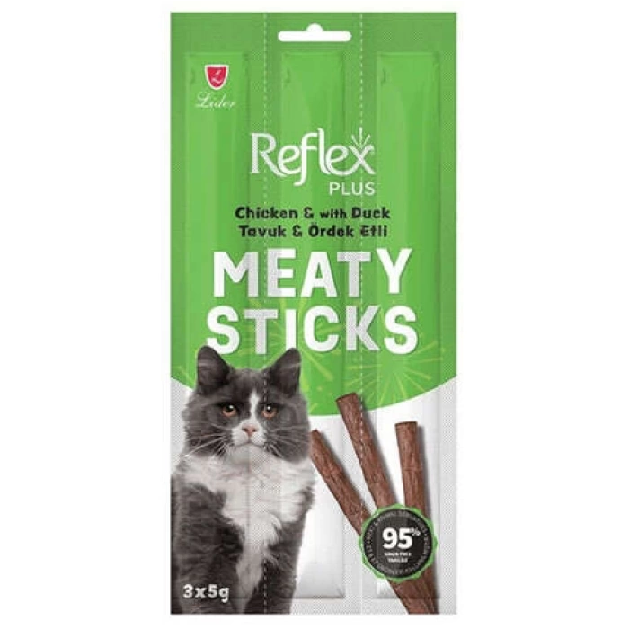 Reflex Meaty Sticks Tavuk ve Ördek Etli Kedi Ödül Maması 3x5 Gr.