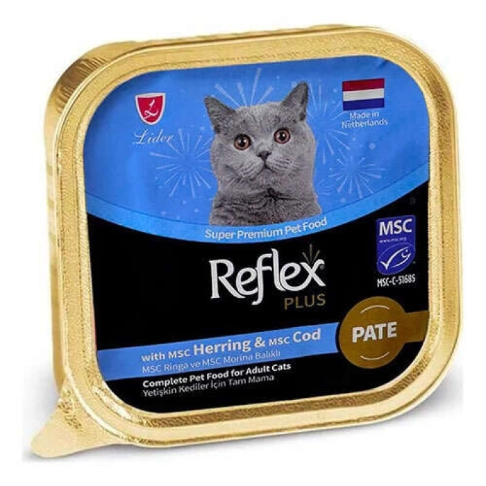 Reflex Plus Pate Ringa Ve Morina Balıklı Kedi Yaş Maması 85 Gr