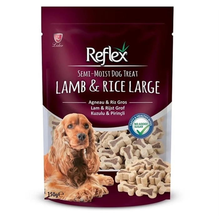 Reflex Semi Moist Lamb Rice Large Bones Kuzu Etli Köpek Ödül Maması 150 Gr