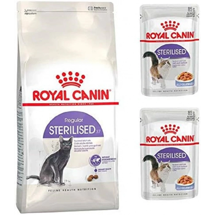 Royal Canin Sterilised Tavuklu Yetişkin Kedi Maması 2 Kg + 2 Adet Sterilised Yaş Mama HEDİYELİ!