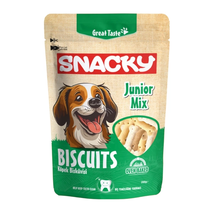 Snacky Junior Mix Köpek Bisküvisi 200 Gr