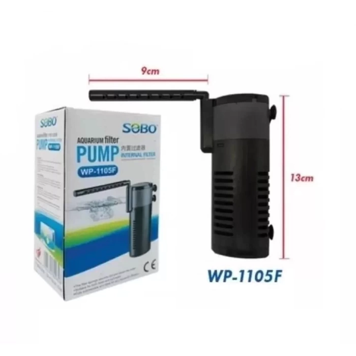 Sobo Akvaryum Şelale Aparatlı İç Filtre 5W 200 Lt/Saat WP-1105F