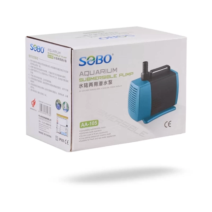 Sobo Akvaryum Sump (Kafa) Motoru 60W 3000 LT/SAAT AA-105