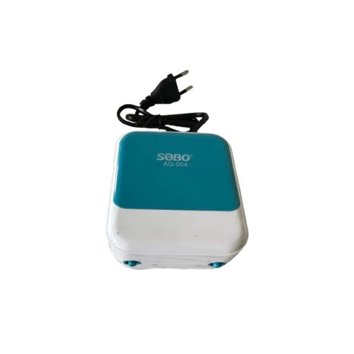 Sobo Sessiz Çift Çıkışlı Akvaryum Hava Motoru 4W. 2x3.5 Lt/dk A-Q-004