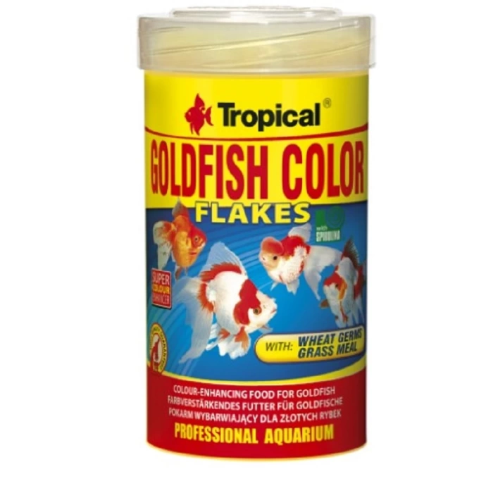Tropical Goldfish Colour Flakes Japon Balıkları İçin Pul Balık Yemi 100 ml 20 GR