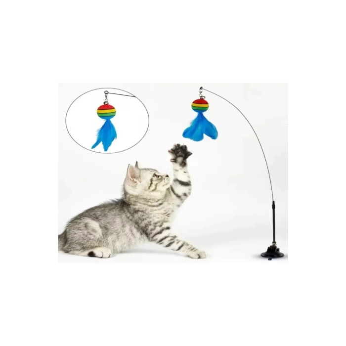 Tüylü Toplu Vantuzlu Kedi Oltası