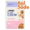 Cat Chow Pouch Kitten Kuzu Etli ve Kabaklı Yavru Kedi Yaş Maması 85 Gr - 6 AL 5 ÖDE