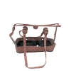 Küçük Irk Köpek Askılı Şeffaf Taşıma Çantası Pembe 49x15x30 cm