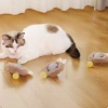 Hareketli Usb Şarjlı Tüylü Akıllı Oyun Topu İnteraktif Kedi Oyuncağı