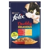 Felix Pouch Doubly Delicious Sığır Etli ve Tavuklu Yaş Kedi Maması 85 Gr