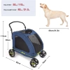 Katlanabilir Kedi Küçük Orta ve Büyük Irk Köpekler İçin Köpek Arabası 55 Kg Kapasiteli