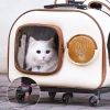 Kedi Küçük Irk Köpek Seyahat Sırt Çantası ve Tekerlekli Kullanımlı