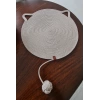 Organik İpli Kedi Tırmalama ve Beslenme Paspası 45x45 cm