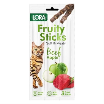 Lora Sığır Etli Elmalı Kedi Stick Ödül 3x5 Gr