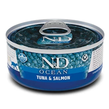 N&D Ocean Tahılsız Ton Balığı ve Somonlu Kedi Konservesi 70 Gr