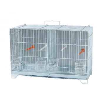 4 Yemlikli Çifthane Kuş Kafesi 60x27x40 cm