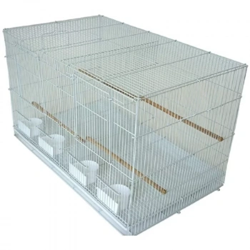 4 Yemlikli Çifthane Kuş Kafesi 60x42x41 cm