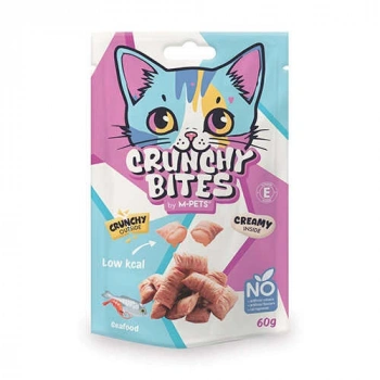 M-Pets Crunchy Bites Deniz Mahsüllü Kedi Ödül Maması 60 Gr