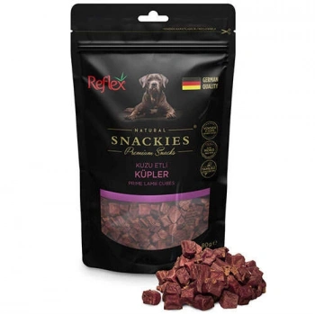 Reflex Snackies Natural Kuzu Etli Küp Tahılsız Köpek Ödül Maması 80 Gr