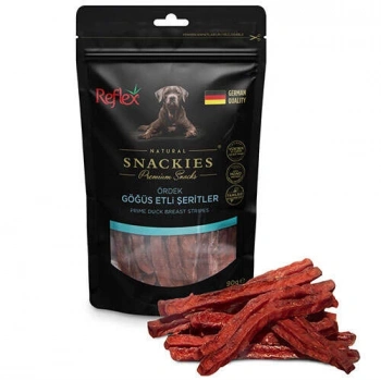 Reflex Snackies Ördek Göğsü Etli Şeritleri Tahılsız Köpek Ödül Maması 90 Gr