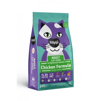 Kitty Life Tavuklu Yetişkin Kedi Maması 10 Kg