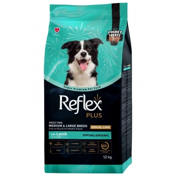 Reflex Plus Dental Care Kuzulu Orta ve Büyük Irk Yetişkin Köpek Maması 12 Kg