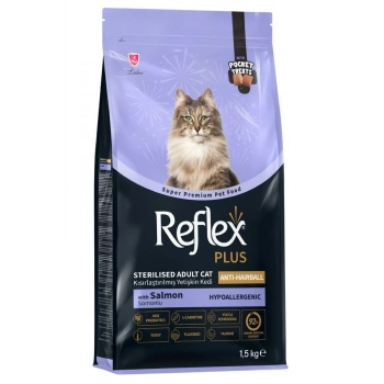 Reflex Plus Anti Hairball Somonlu Kısırlaştırılmış Kedi Maması 1.5 Kg