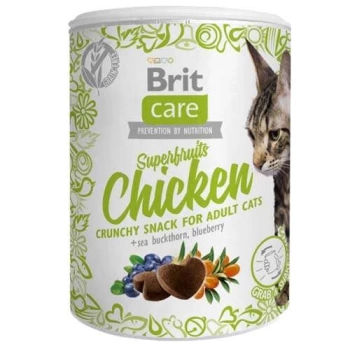 Brit Care Cat Snack Superfruits Chicken Tavuk Yaban Mersini Tahılsız Kedi Ödülü 100 Gr