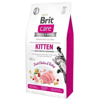 Brit Care Kitten Tavuk ve Hindi Tahılsız Yavru Kedi Maması 2 Kg