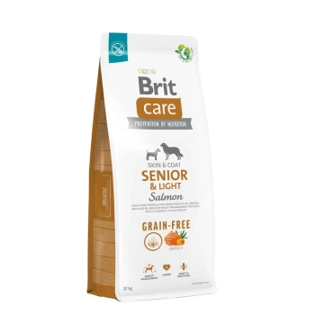 Brit Care Senior Light Somonlu Tahılsız Yaşlı Köpek Maması 12 Kg + Profine Ödül Maması HEDİYELİ