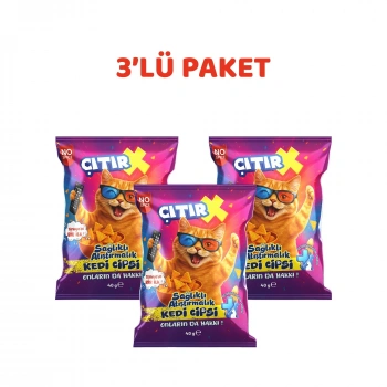 ÇıtırX Kedi Cipsi Somon Balıklı 40 Gr X 3 ADET