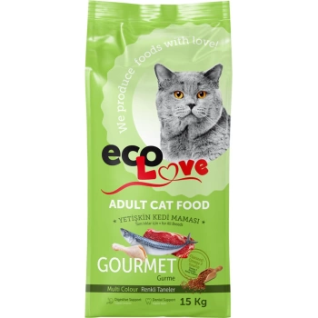 EcoLove Gurme Yetişkin Kedi Maması 15 Kg