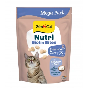 Gimcat Nutri Biyotinli Mascarpone Peynirli Kedi Ödülü 425 gr - Mega Boy - Cilt ve Tüy Bakımı