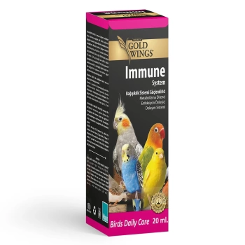 Gold Wings Immune System Kuşlar için Bağışıklık Sistemi Güçlendirici Sıvı Vitamin 20 ml