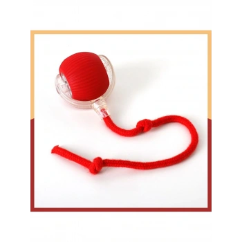 Hareketli Şarjlı 360 Derece Dönen Kuyruklu Akıllı Oyun Topu İnteraktif Kedi Oyuncağı