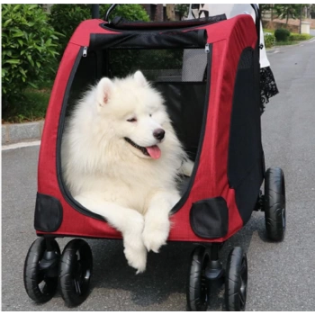 Katlanabilir Kedi Küçük Orta ve Büyük Irk Köpekler İçin Köpek Arabası 55 Kg Kapasiteli