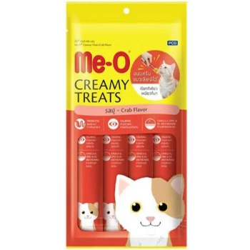 Me-O Creamy Yengeçli Sıvı Kedi Ödül Maması 4x15 Gr