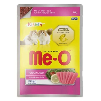 Me-O Kitten Ton Balıklı Jöleli Yaş Yavru Kedi Maması 80 Gr