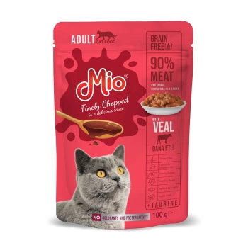 Mio Kedi Pouch Yaş Ödül Maması Dana Etli 100 Gr