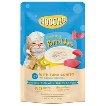 Moochie Ton Balığı ve Palamut Tahılsız Kedi Çorbası 40 Gr