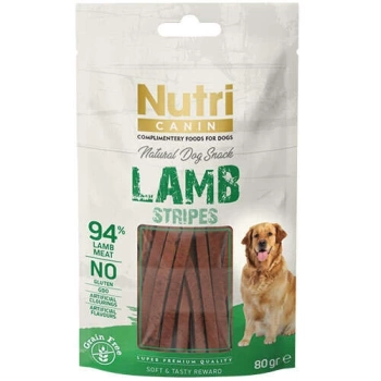 Nutri Canin Lamb Stripes Kuzu Etli Sticks Tahılsız Köpek Ödülü 80 Gr