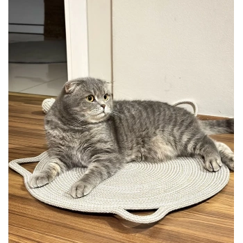 Organik İpli Kedi Tırmalama ve Beslenme Paspası 45x45 cm
