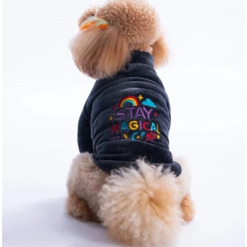 Pawstar Antrasit Jaipur Küçük Irk Köpek Peluş Ceket