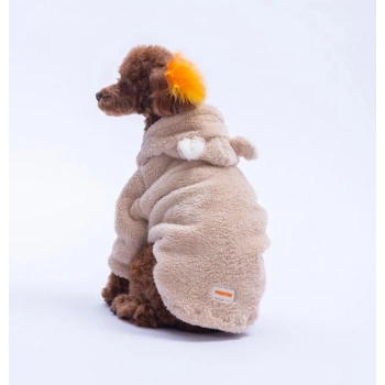 Pawstar Bej Lucca Teddy Küçük Irk Köpek Pofuduk Hoodie Sweatshirt